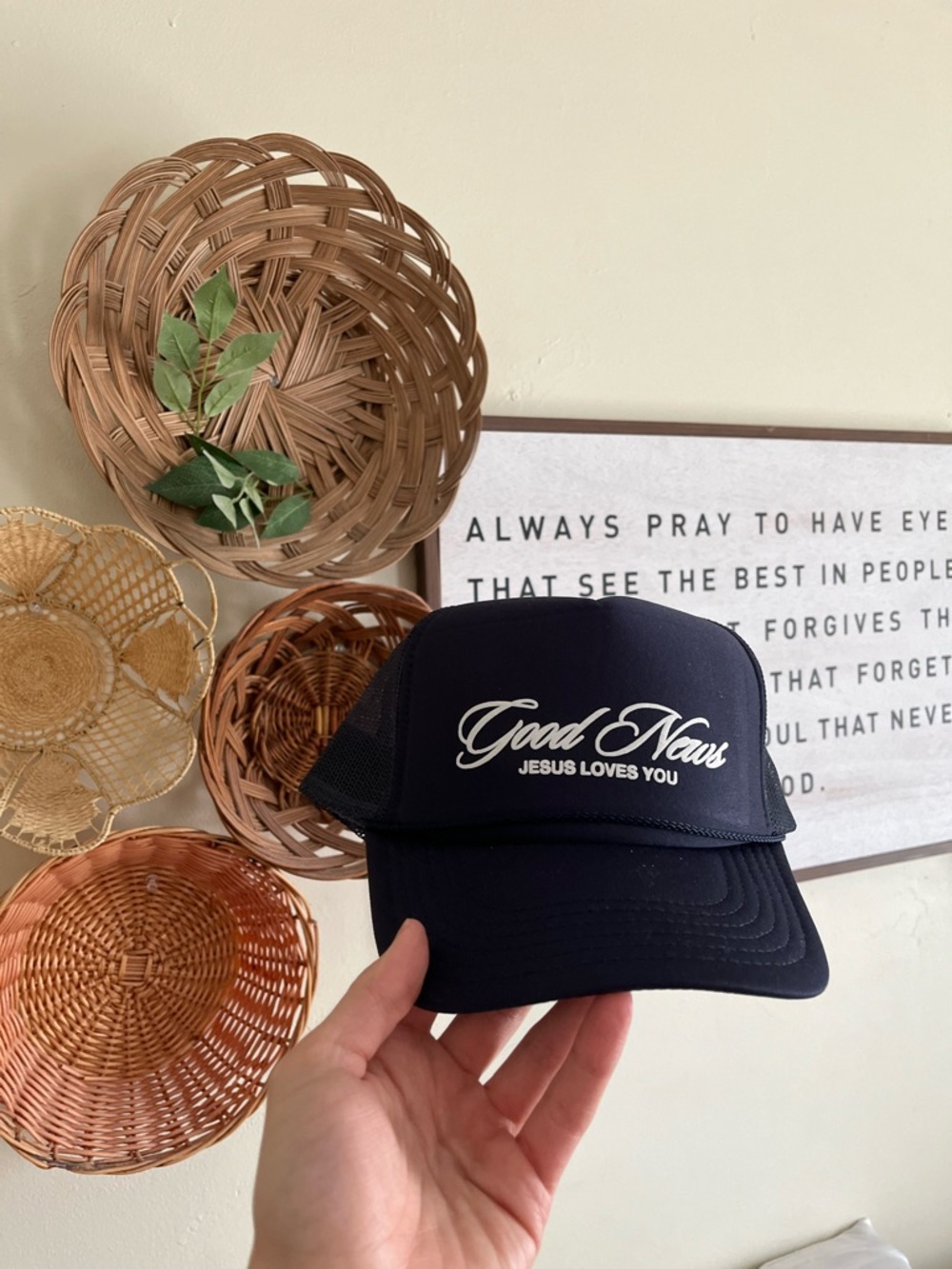 Mesh Trucker Cap - Navy